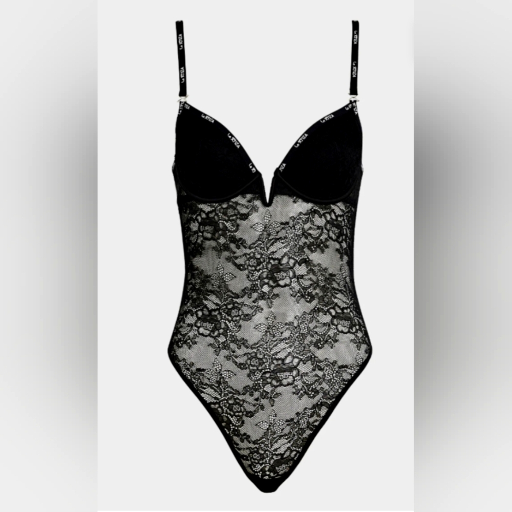 La Senza Unlined Plunge Bodysuit (S)